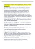 CPPO END OF COURSE EXAM QUESTIONS AND SOLUTIONS GRADED A&plus;