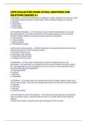 CPPO EVALUATION EXAM ACTUAL QUESTIONS AND SOLUTIONS GRADED A&plus;