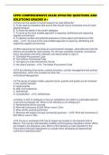 CPPO COMPREHENSIVE EXAM UPDATED QUESTIONS AND SOLUTIONS GRADED A&plus;