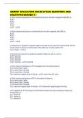 ARMRIT EVALUATION EXAM ACTUAL QUESTIONS AND SOLUTIONS GRADED A&plus;