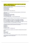 ARMRIT COMPREHENSIVE EXAM UPDATED QUESTIONS AND SOLUTIONS GRADED A&plus;