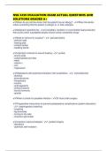 NSG 3250 EVALUATION EXAM ACTUAL QUESTIONS AND SOLUTIONS GRADED A&plus;