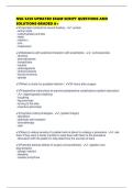 NSG 3250 UPDATED EXAM SCRIPT QUESTIONS AND SOLUTIONS GRADED A&plus;