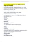 PNVN 1521 UPDATED EXAM SCRIPT QUESTIONS AND SOLUTIONS GRADED A&plus;