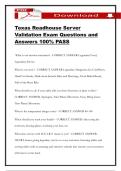 Texas Roadhouse Server Validation Exam Questions and Answers 100&percnt; PASS
