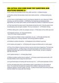 CDA ACTUAL 2026 CORE EXAM TEST QUESTIONS AND SOLUTIONS GRADED A&plus;