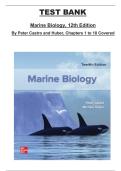 Test Bank &ndash; Marine Biology &lpar;12th Edition&comma; Peter Castro & Huber&rpar; &vert; Complete Chapters 1&ndash;18