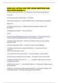 NURS 3632 ACTUAL 2026 TEST PAPER QUESTIONS AND SOLUTIONS GRADED A&plus;