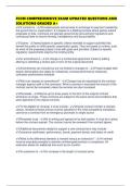 FCCM COMPREHENSIVE EXAM UPDATED QUESTIONS AND SOLUTIONS GRADED A&plus;