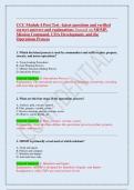 CCC Module 4 Post Test &ndash;latest questions and verified correct answers and explanations focused on MDMP&comma; Mission Command&comma; COA Development&comma; and the Operations Process