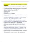 NRNP 6531 CORE EXAM TEST QUESTIONS AND SOLUTIONS GRADED A&plus;