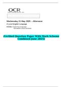2025 A Level English Language H470&sol;01 Exploring language   &lpar;Verified Question Paper With Mark Scheme Combined June 2025&rpar;