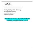 2025 AS Level English Language H070&sol;02 Exploring contexts   &lpar;Verified Question Paper With Mark Scheme Combined June 2025&rpar;