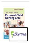  Complete&lowbar;Testbank for  Davis Advantage For Maternal-Child Nursing Care 4th Edition&comma; &lpar;2026&rpar; By Meredith J Scannell & Kristine Ruggiero All chapters 1-33&vert; &vert; Latest Edition With Detailed Answers&vert; Grade A&plus;