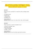 BIOL 251 HUMAN ANATOMY & PHYSIOLOGY I W&sol;LAB &vert;  MODULE 2 EXAM QUESTIONS AND CORRECT ANSWERS  WITH RATIONALES GRADED A&plus; LATEST