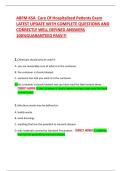 ABFM KSA  Care Of Hospitalized Patients Exam LATEST UPDATE WITH COMPLETE QUESTIONS AND CORRECTLY WELL DEFINED ANSWERS 100&percnt;GUARANTEED PASS&excl;&excl;&excl; 