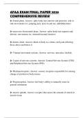 AFAA EXAM FINAL PAPER 2026 COMPREHENSIVE REVIEW