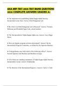 AKA MIP TEST 2023 TEST BANK QUESTIONS 2026 COMPLETE ANSWERS GRADED A&plus;