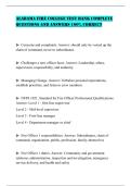 ALABAMA FIRE COLLEGE TEST BANK COMPLETE QUESTIONS AND ANSWERS 100&percnt; CORRECT