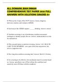 ALL DOMAINS JEAN INMAN COMPREHENSIVE TEST PAPER 2026 FULL ANSWERS WITH SOLUTIONS GRADED A&plus;