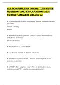 ALL DOMAINS JEAN INMAN STUDY GUIDE QUESTIONS AND EXPLANATIONS 2026 CORRECT ANSWERS GRADED A&plus;