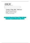 2025 AS Level Computer Science H046&sol;01 Computing principles  &lpar;Verified Question Paper With Mark Scheme Combined June 2025&rpar;
