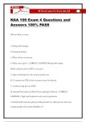 NAA 100 Exam 4 Questions and Answers 100&percnt; PASS