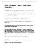 BIOD 152 Module 1 AND 2 EXAM FINAL  EXAM 2025 