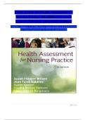 Test Bank For Health Assessment for Nursing Practice 8th Edition By Susan Fickertt &comma; Wilson Jean&comma; Foret Giddens &vert;&vert; All Chapters &vert;&vert; Latest Edition