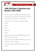 NUR 352 Exam 1 Questions and Answers 100&percnt; PASS