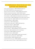 ATI Comprehensive Predictor RN Exit Exam 2025&colon; Questions and Answers
