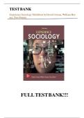 Experience Sociology 5th Edition Test Bank &ndash; Instructor Guide & Assessment Tools &ndash; 2025&sol;2026