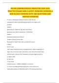 ATI RN Comprehensive Predictor 2024-2025&colon; NGN Practice Exams &lpar;Versions A & B&rpar;