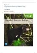 TEST BANK&colon; Campbell Essential Biology with Physiology&comma; 7th Edition by Eric Simon&vert; All Chapters Covered&vert;&vert; latest edition 2026