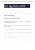 LAHC Unit 3 & 4 &lpar;Test&rpar; questions well answered graded A&plus; 2025&sol;2026
