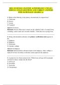 BIOL 251 HUMAN ANATOMY & PHYSIOLOGY I W&sol;LAB &vert;  MODULE 3 EXAM QUESTIONS AND CORRECT ANSWERS  WITH RATIONALES GRADED A&plus;