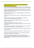 NURS 2000 ACTUAL 2026 STUDY GUIDE QUESTIONS AND SOLUTIONS RATED A&plus; 