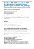 Spring Semester 2026 &ndash; C715 Organizational Behavior &lpar;WGU&rpar; &vert; 150&plus; Practice Questions with Verified Answers & Detailed Rationales &vert; Leadership Styles&comma; Motivation Theory&comma; Team Dynamics&comma; Organizational Culture&comma; Change Management & WGU OA Exam Prep