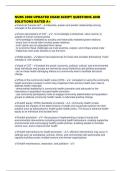 NURS 2000 UPDATED EXAM SCRIPT QUESTIONS AND SOLUTIONS RATED A&plus;