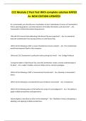 CCC Module 2 Post Test With complete solution RATED A&plus; NEW EDITION UPDATEDCCC Module 2 Post Test With complete solution RATED A&plus; NEW EDITION UPDATED
