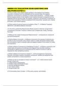 AMEDD CCC EVALUATION EXAM QUESTIONS AND SOLUTIONS RATED A&plus;