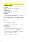 AMEDD CCC UPDATED EXAM SCRIPT QUESTIONS AND SOLUTIONS RATED A&plus;