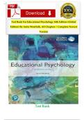 Test Bank For Educational Psychology 14th Edition &lpar;Global Edition&rpar; By Anita Woolfolk&comma; All Chapters &vert; Complete Newest Version