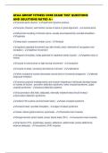 AFAA GROUP FITNESS CORE EXAM TEST QUESTIONS AND SOLUTIONS RATED A&plus;