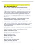 AFAA GROUP FITNESS EVALUATION EXAM QUESTIONS AND SOLUTIONS RATED A&plus; 
