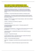 AFAA GROUP FITNESS COMPREHENSIVE EXAM UPDATED QUESTIONS AND SOLUTIONS RATED A&plus; 