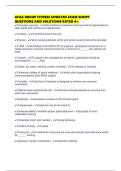 AFAA GROUP FITNESS UPDATED EXAM SCRIPT QUESTIONS AND SOLUTIONS RATED A&plus; 