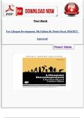 Test Bank For Lifespan Development&comma; 9th Edition by Denise Boyd 2024&sol;2025&comma; Answered