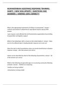 HUMANITARIAN ASSISTANCE RESPONSE TRAINING &lpar;HART&rpar; &vert; NEW 2026 UPDATE &vert; QUESTIONS AND ANSWERS &vert; VERIFIED 100&percnt; CORRECT&excl;&excl;