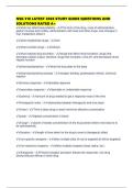 NSG 318 LATEST 2026 STUDY GUIDE QUESTIONS AND SOLUTIONS RATED A&plus; 